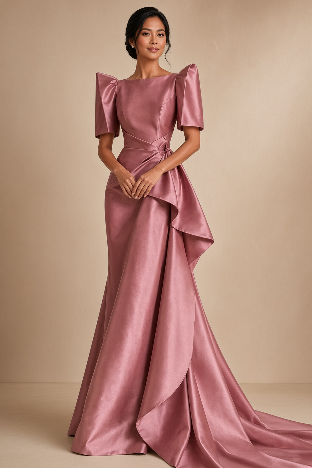 Maricel Filipiniana Gown with Ruffle - BW021