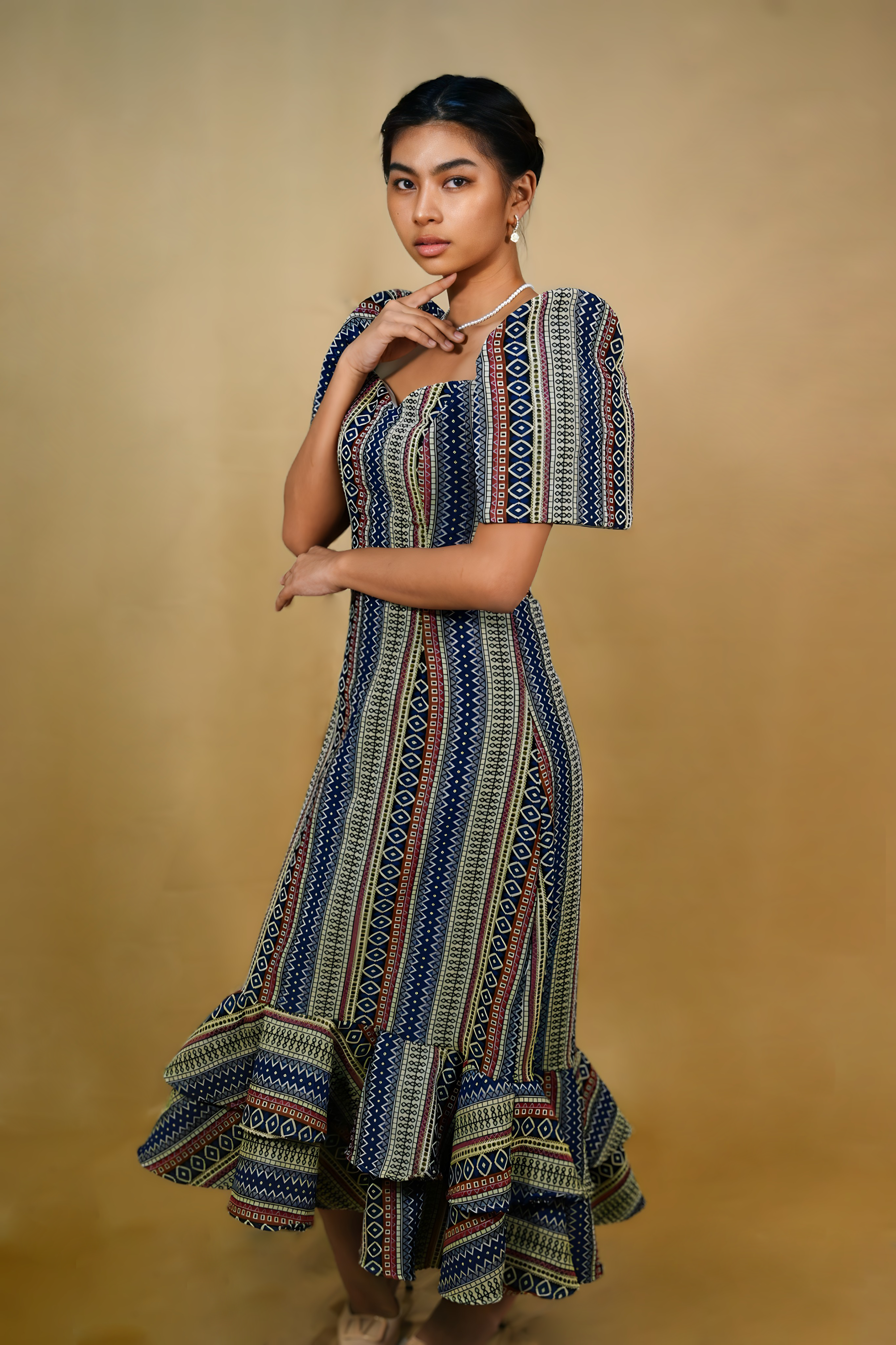 Ethnic Mermaid Filipiniana Dress