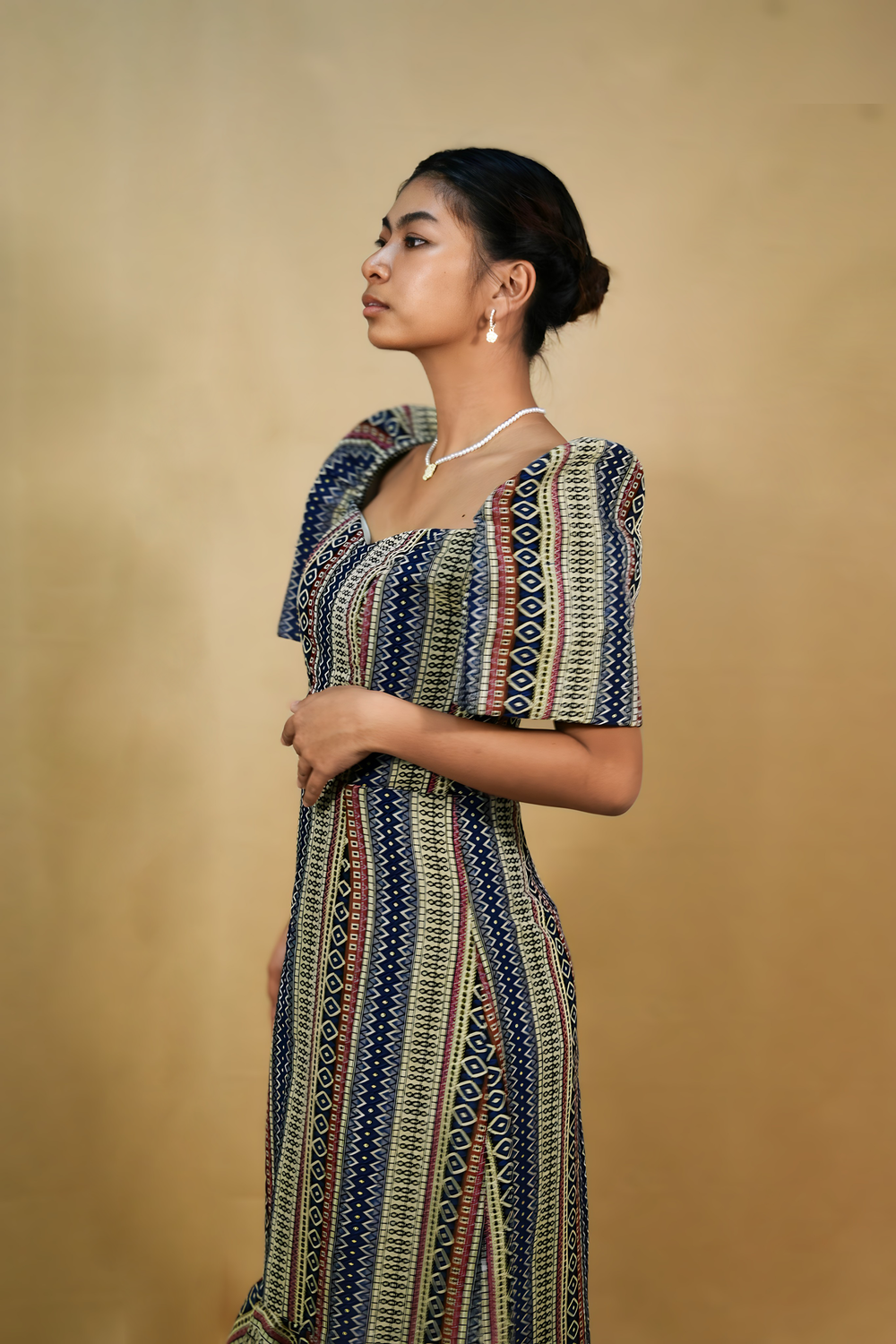 Handwoven Ethnic Filipiniana Dress