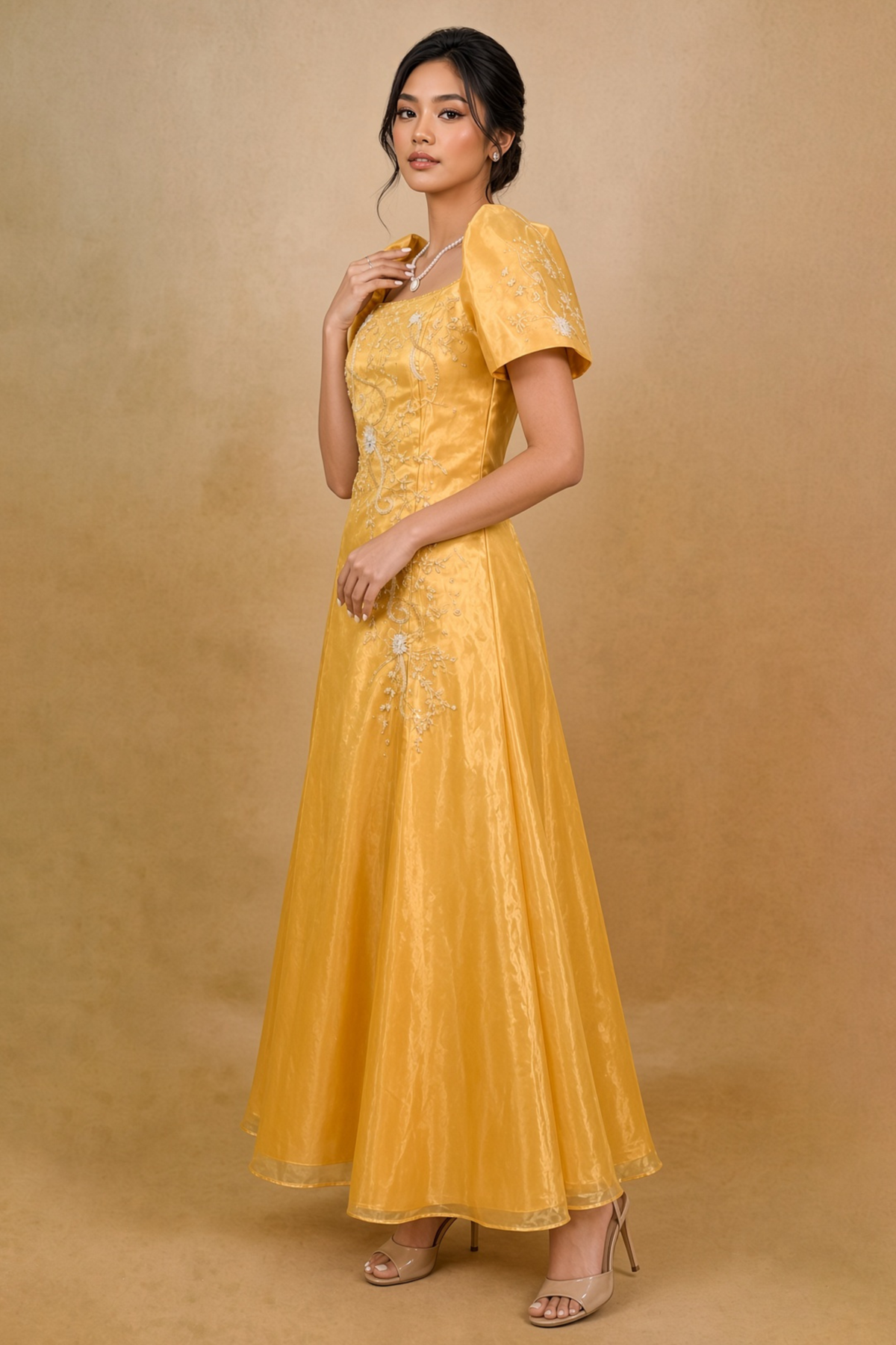 Elegant Filipiniana Dress