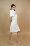 Elegant White Filipiniana Dress