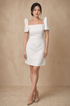 Elegant Filipiniana White Dress