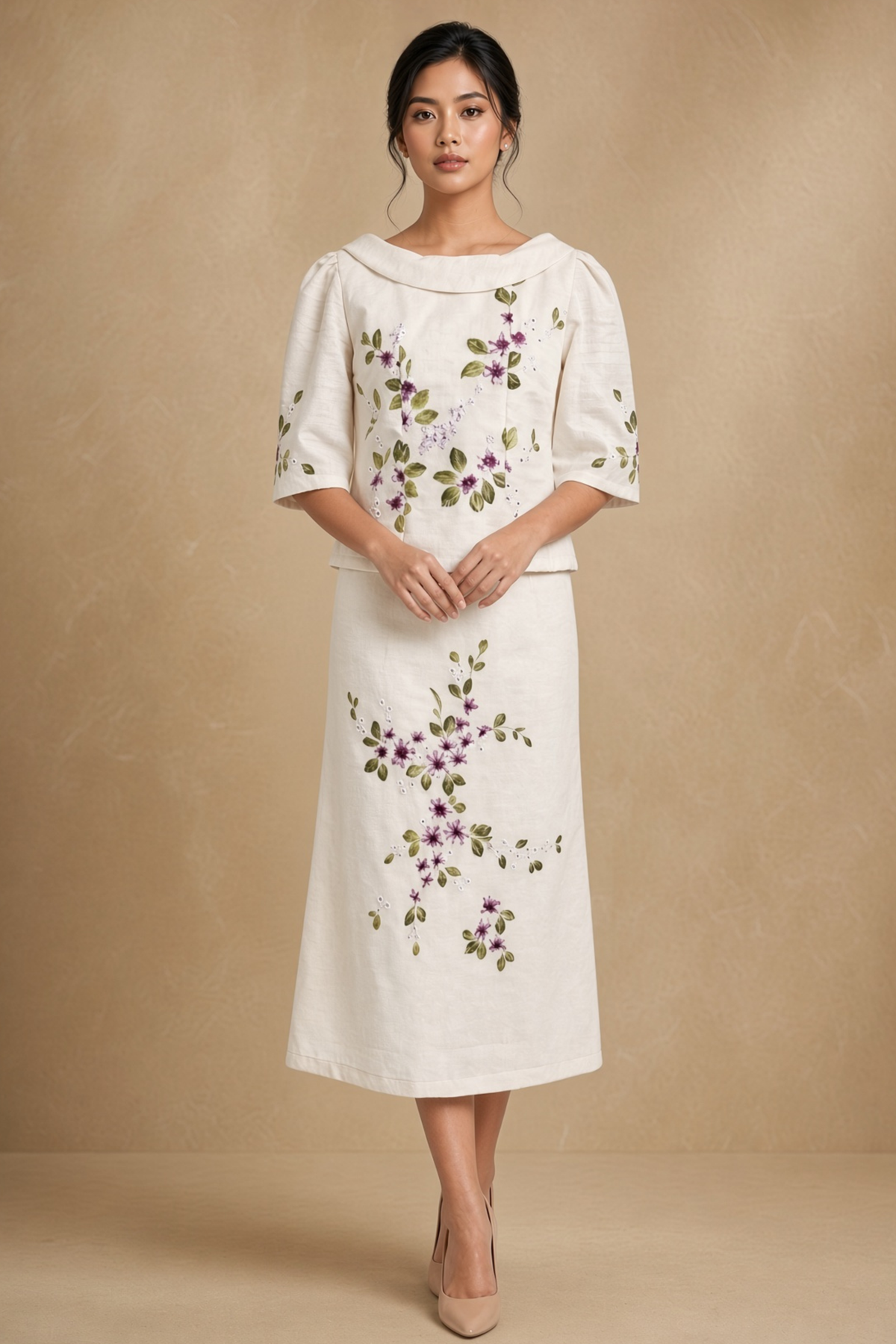 Modern Filipiniana Dress