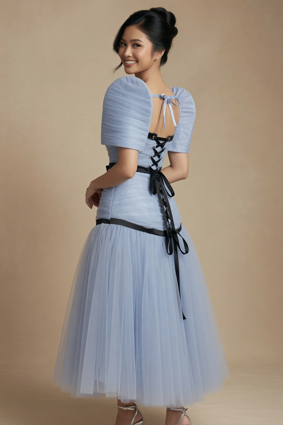 Soft Tulle Filipiniana Dress
