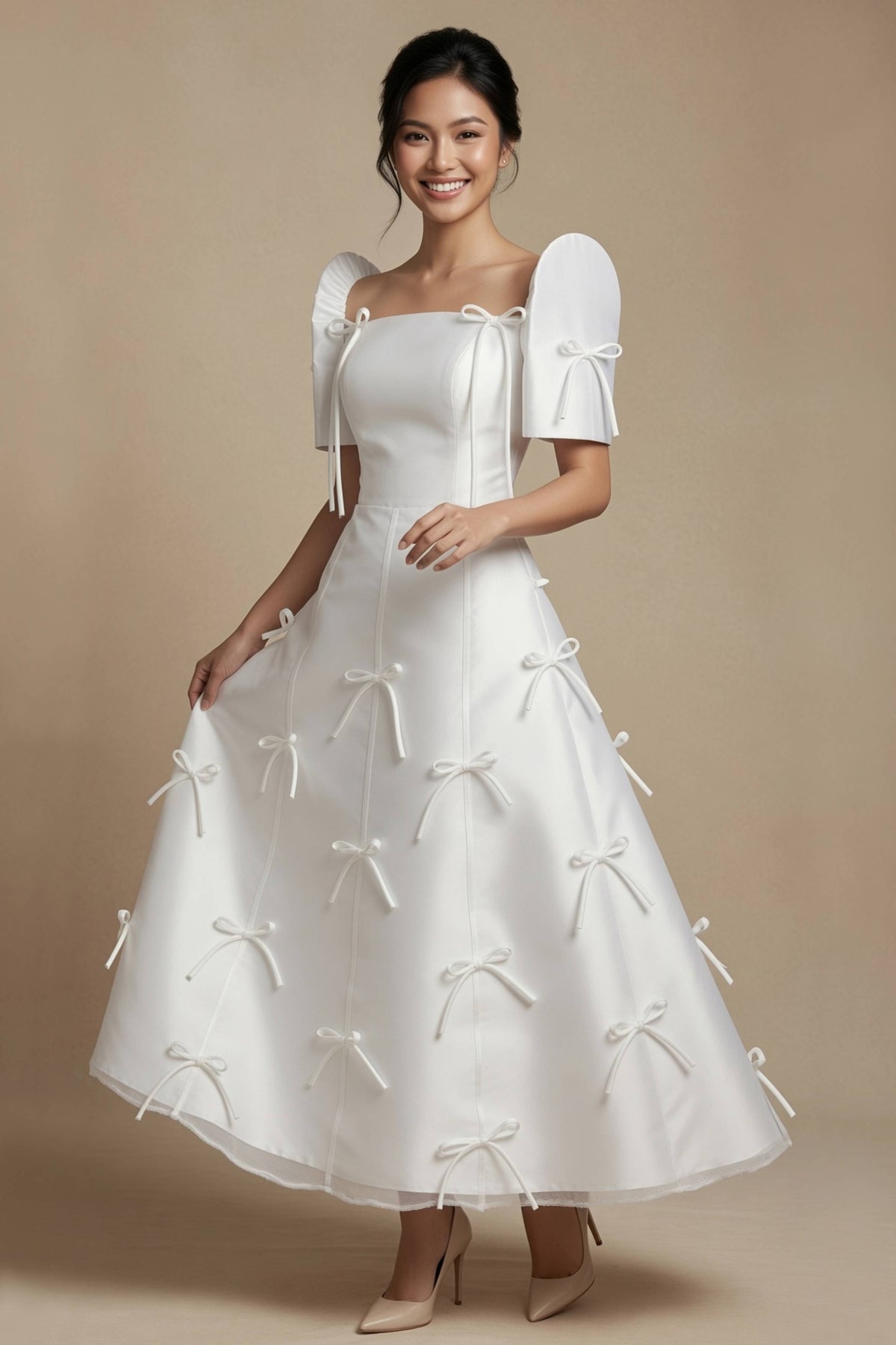 Elegant Filipiniana Dress