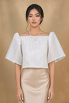 White Lace Filipiniana Kimona