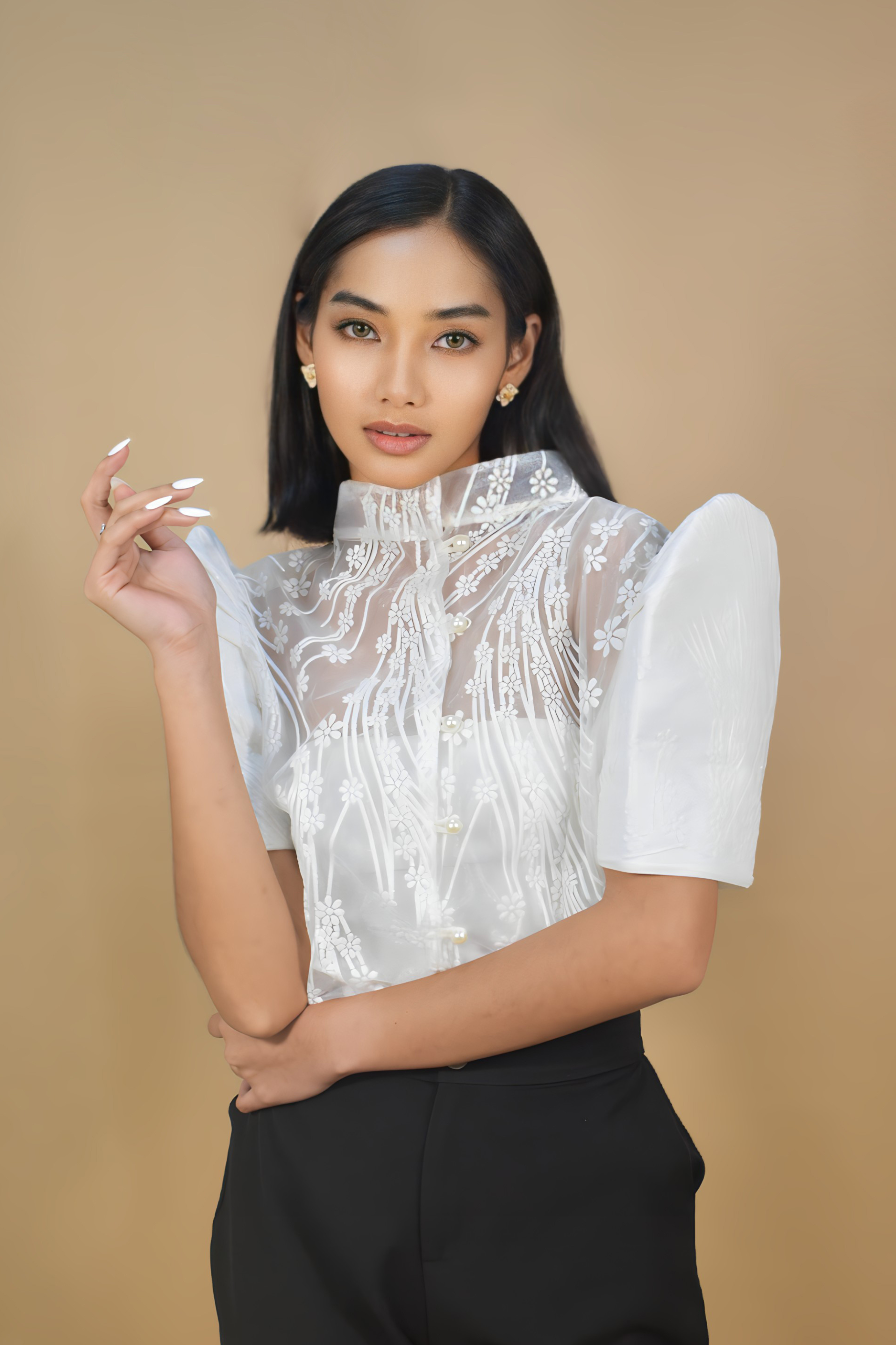 High Quality Full Lace Filipiniana Blouse