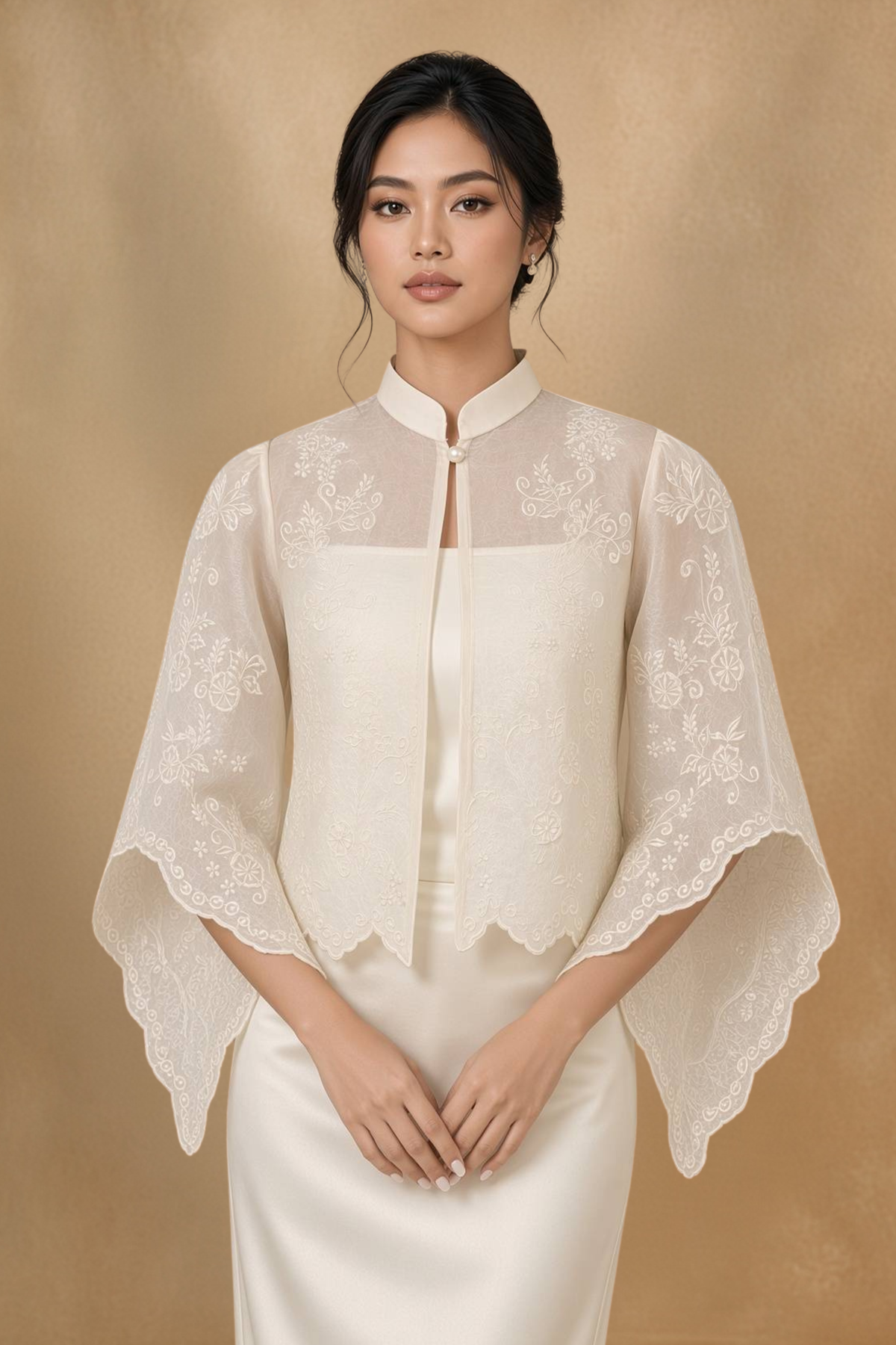 Organza Filipiniana Kimona