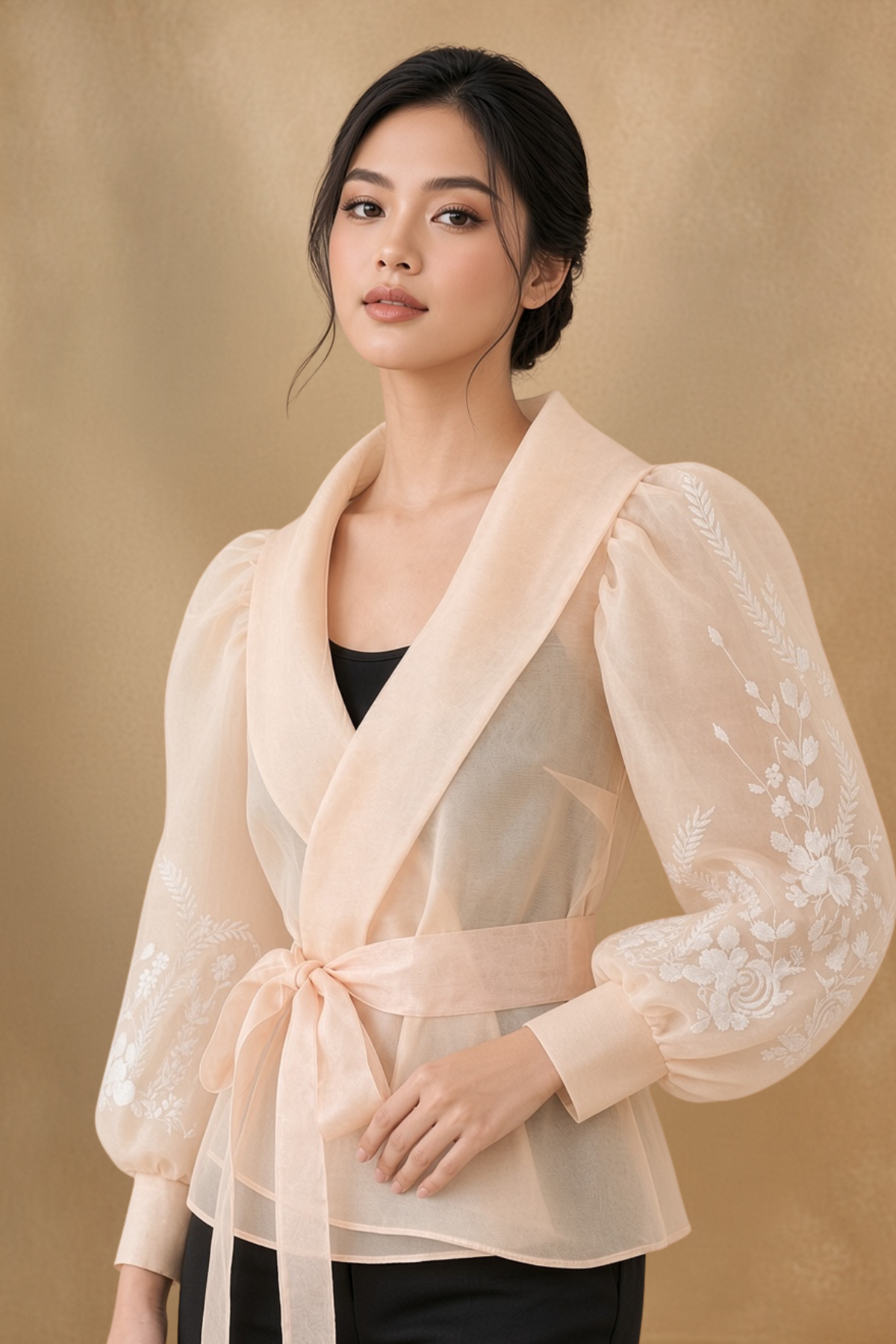Hand Painted Filipiniana Kimona