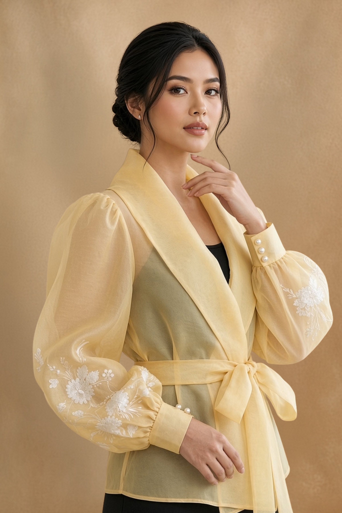 Hand Painted Filipiniana Kimona
