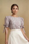 Gray Filipiniana Kimona