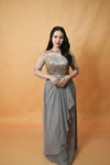 Elegant Gray Filipiniana for Formal Events