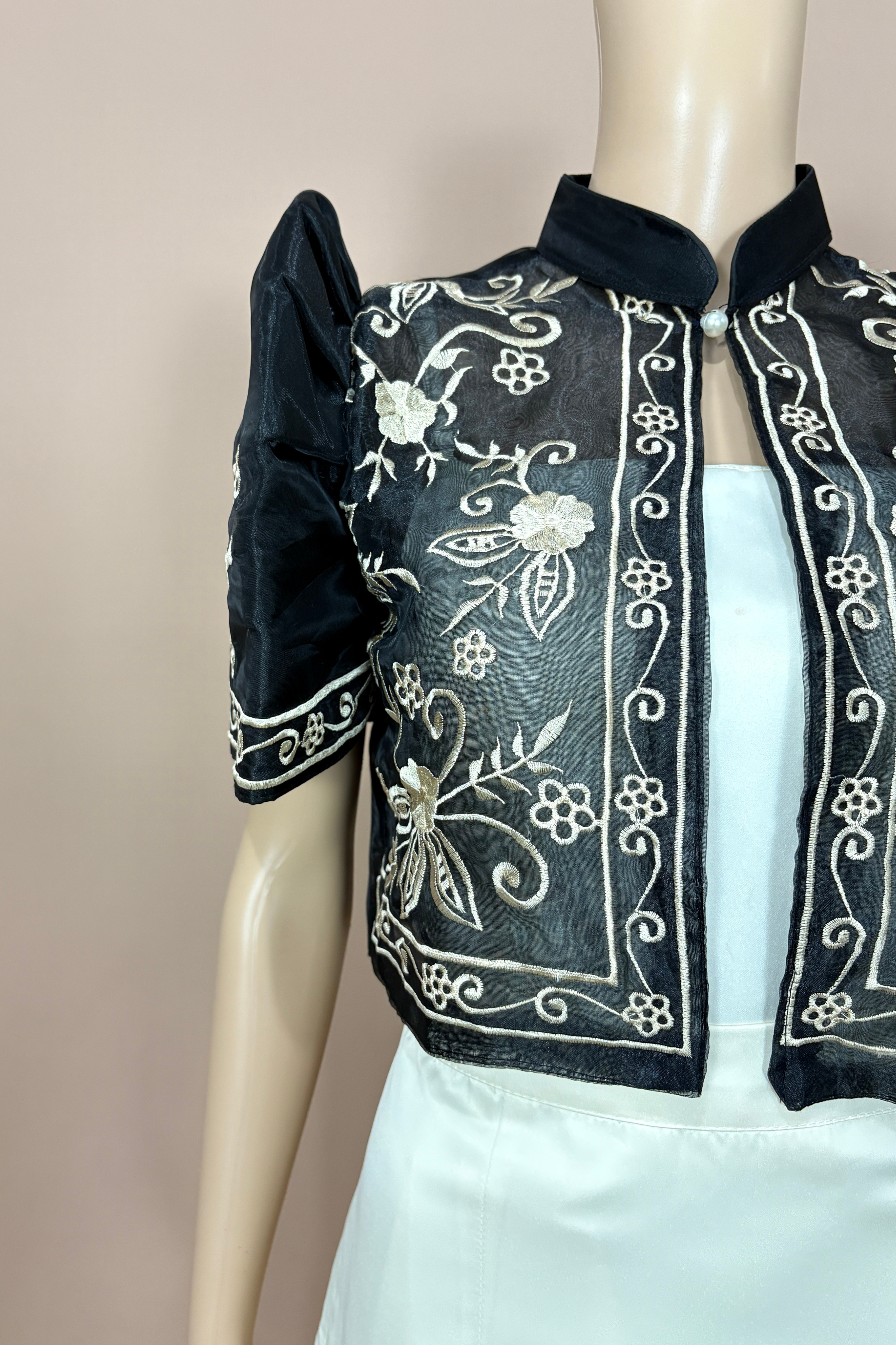 Premium Black Filipiniana Bolero