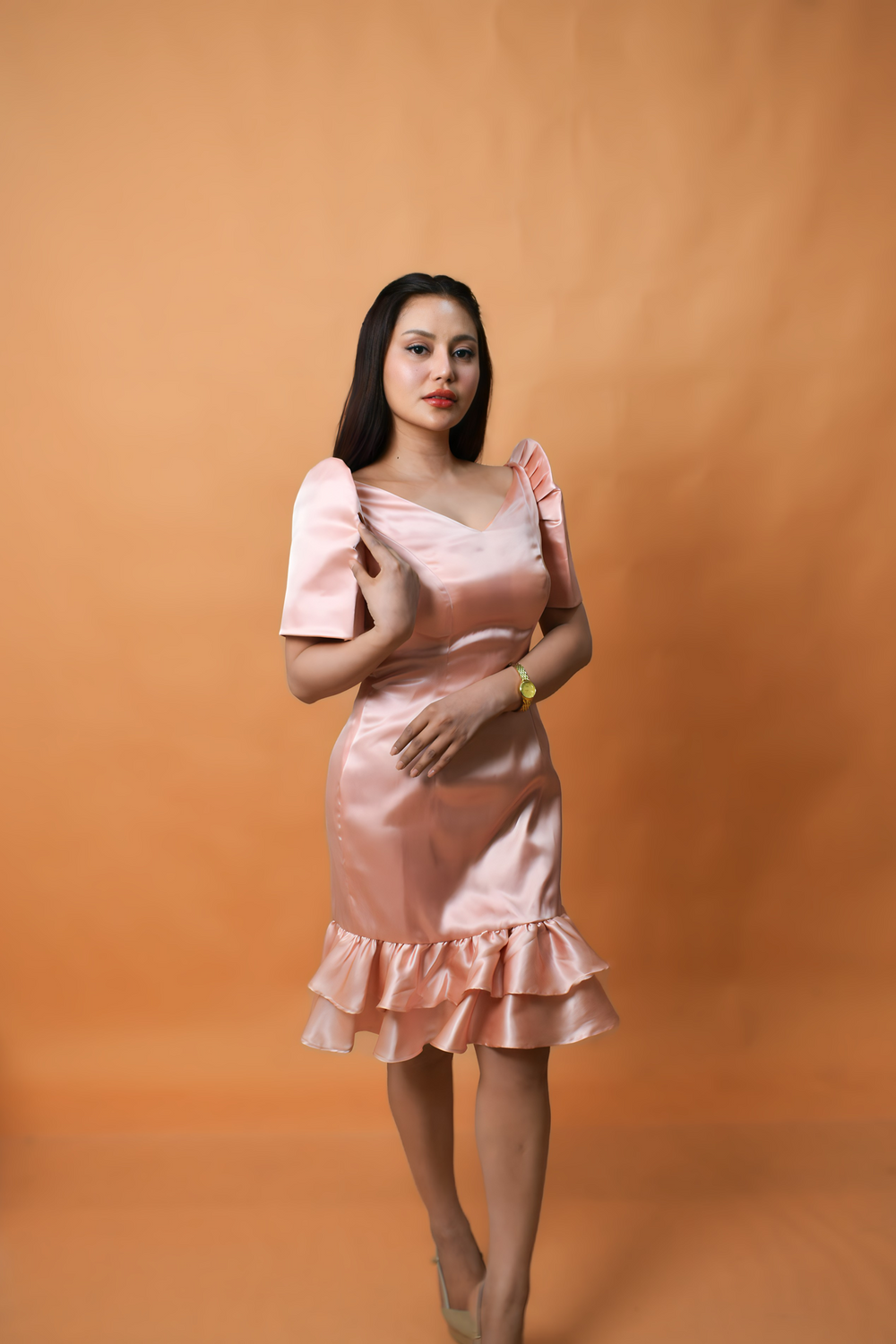 Pink Duchess Filipiniana Dress - Crisha Pink Duchess Filipiniana Dress - Crisha