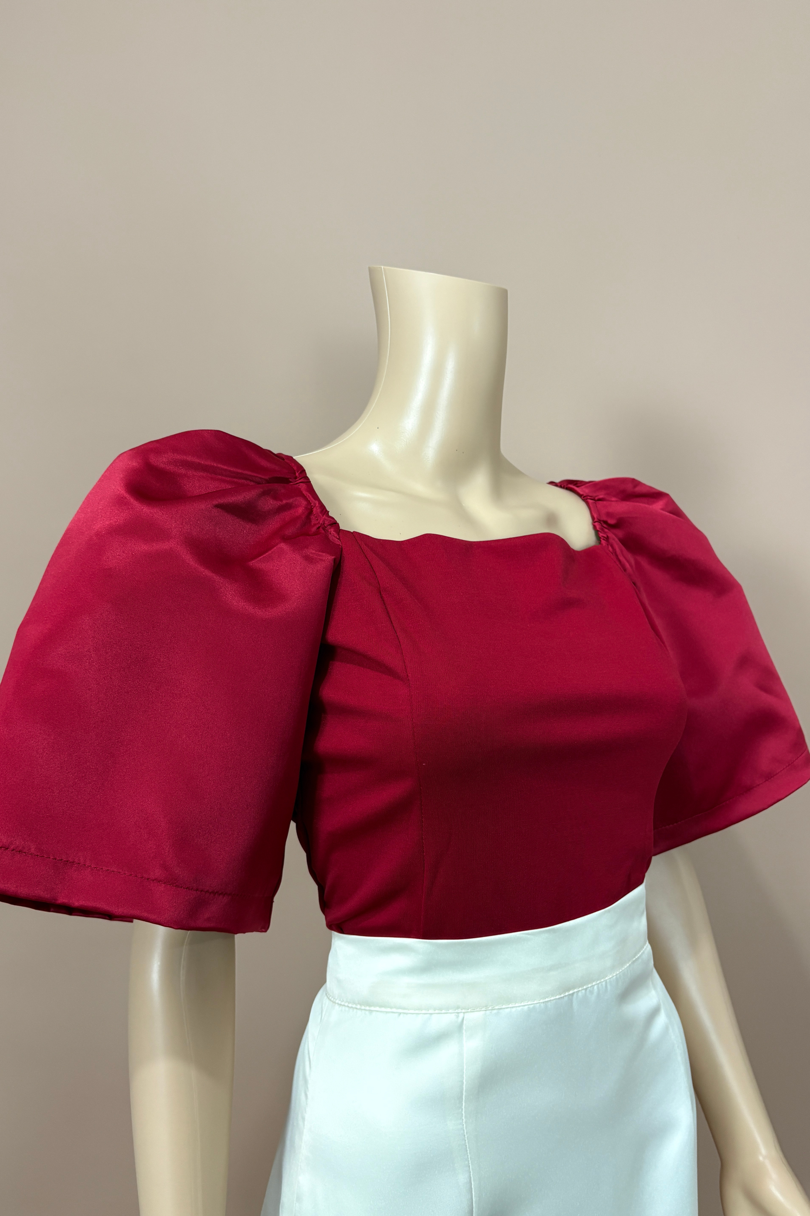 Red Cropped Top for Women